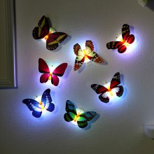 3D Decorative Butterfly Shaped LED Wall Sticker