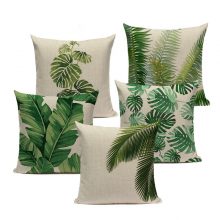 Tropical Leaves Printed Pillow Case