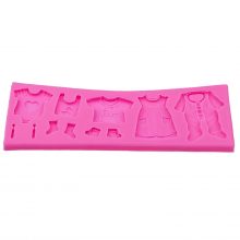 New 3D Baby Clothes Shower Silicone Mould
